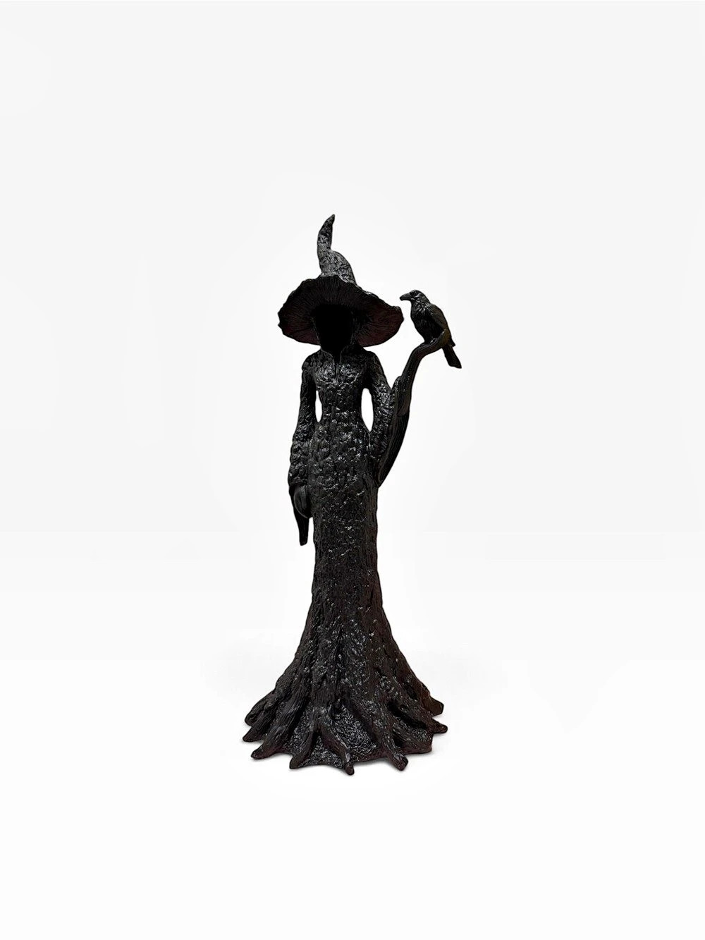 Tree Witch statue Figurine Halloween Decor Black